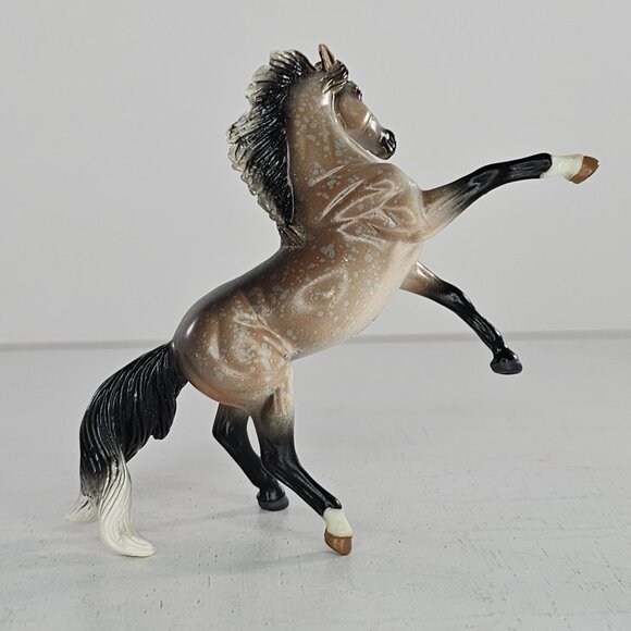 Breyer Stablemate Horse Rearing Andalusian #5906 Dapple Rose Grey - Picture 4 of 7